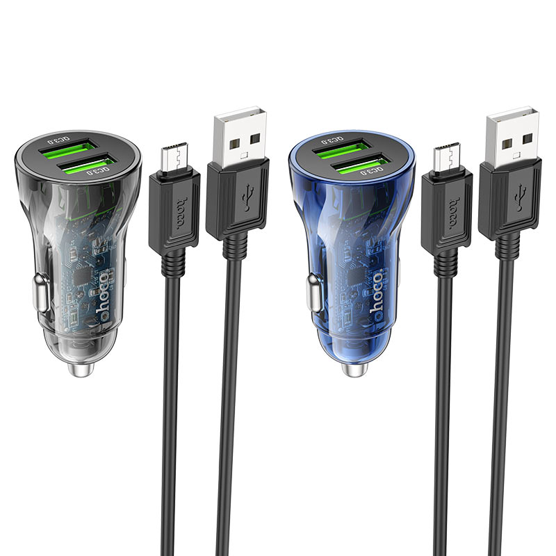Car charger “Z47 Transparent Discovery Edition” QC3.0 set