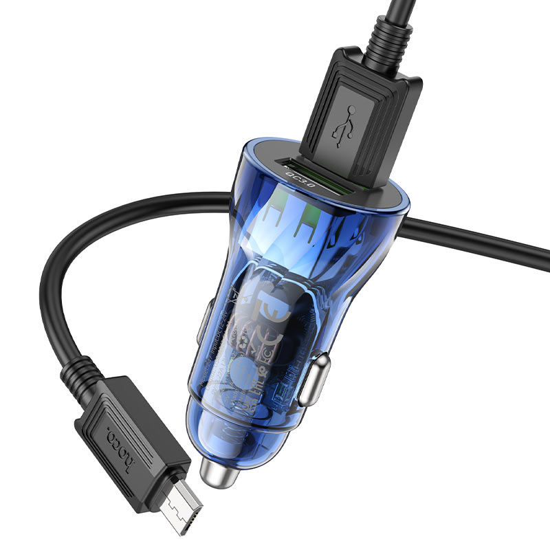 Car charger “Z47 Transparent Discovery Edition” QC3.0 set