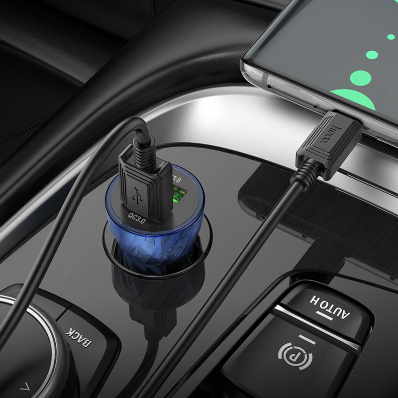 Car charger “Z47 Transparent Discovery Edition” QC3.0 set