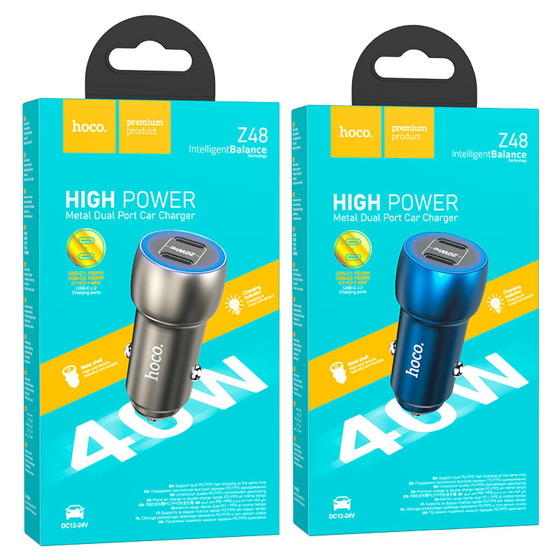 Car charger “Z48 Tough” 40W cable set