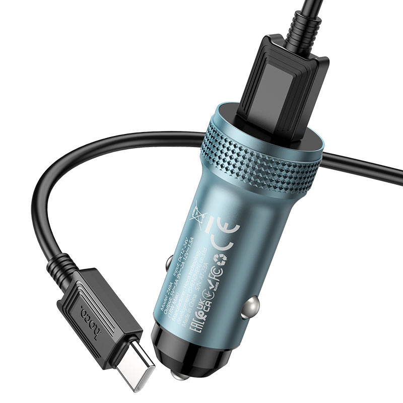 Car charger “Z49A Level” 18W cable set