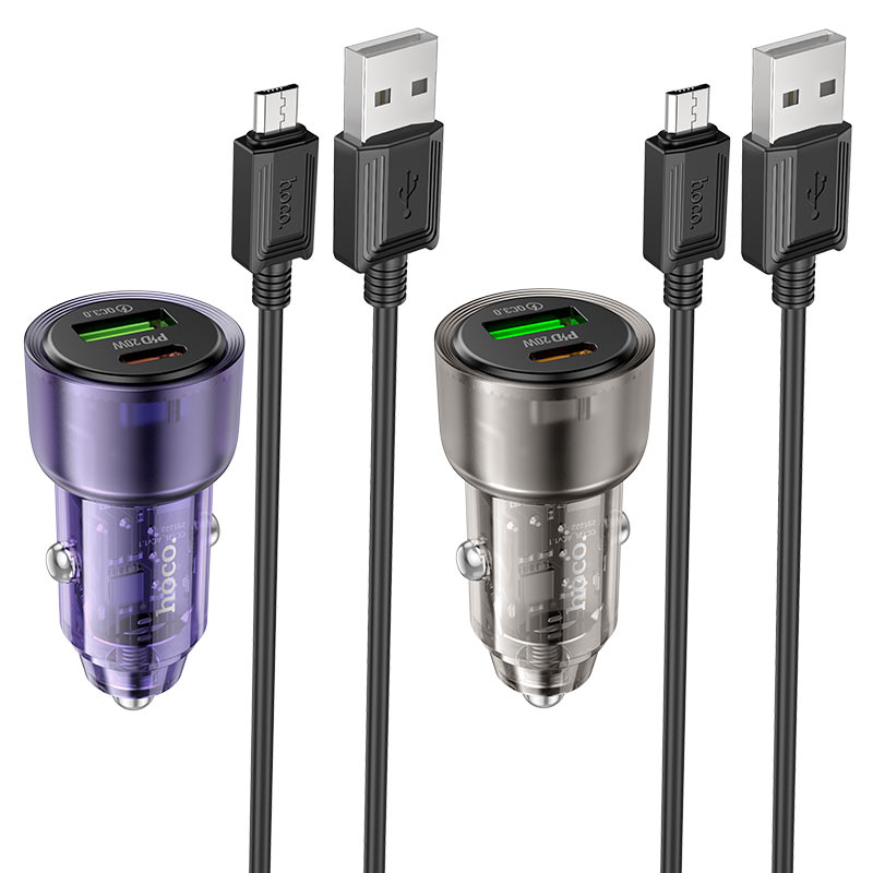 Car charger “Z52 Spacious” 38W cable set