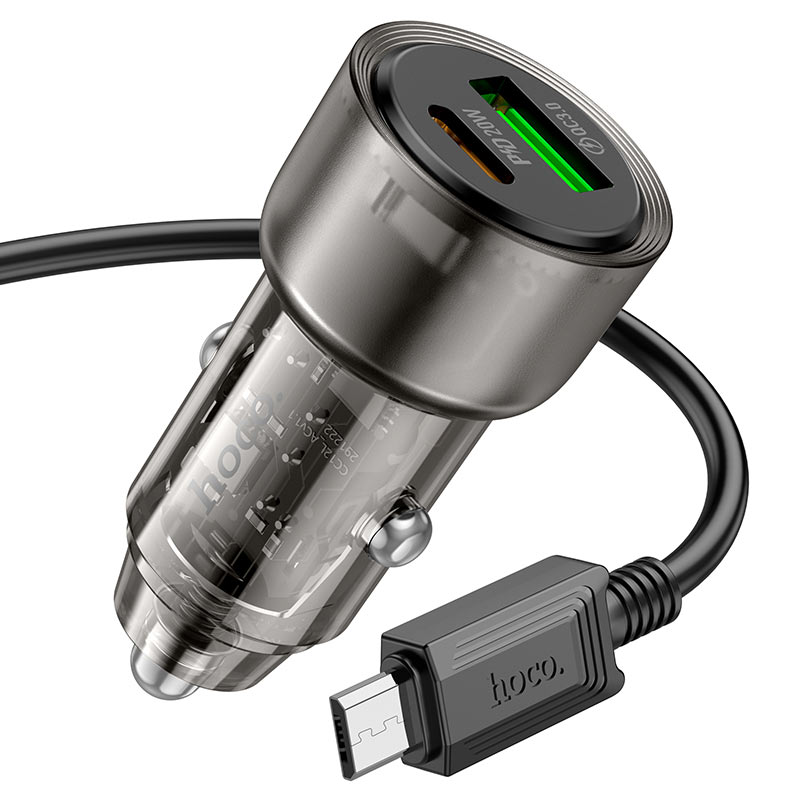 Car charger “Z52 Spacious” 38W cable set
