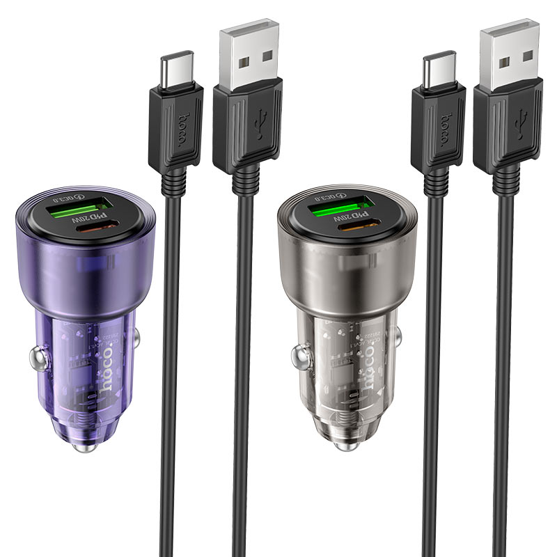 Car charger “Z52 Spacious” 38W cable set