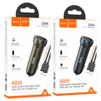 Car charger “Z54A Prosperous” 48W cable set