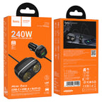 Car charger “Z59 Rank” 48W + 2×cigarette lighter slot
