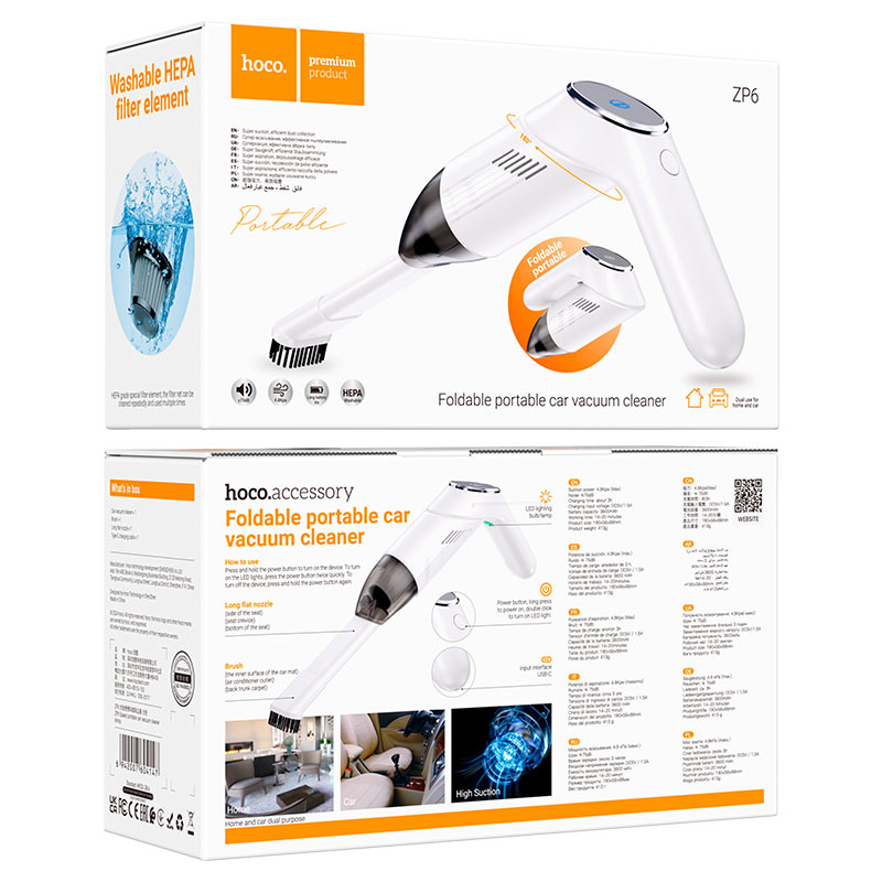 Portable vacuum car cleaner “ZP6 Speed”