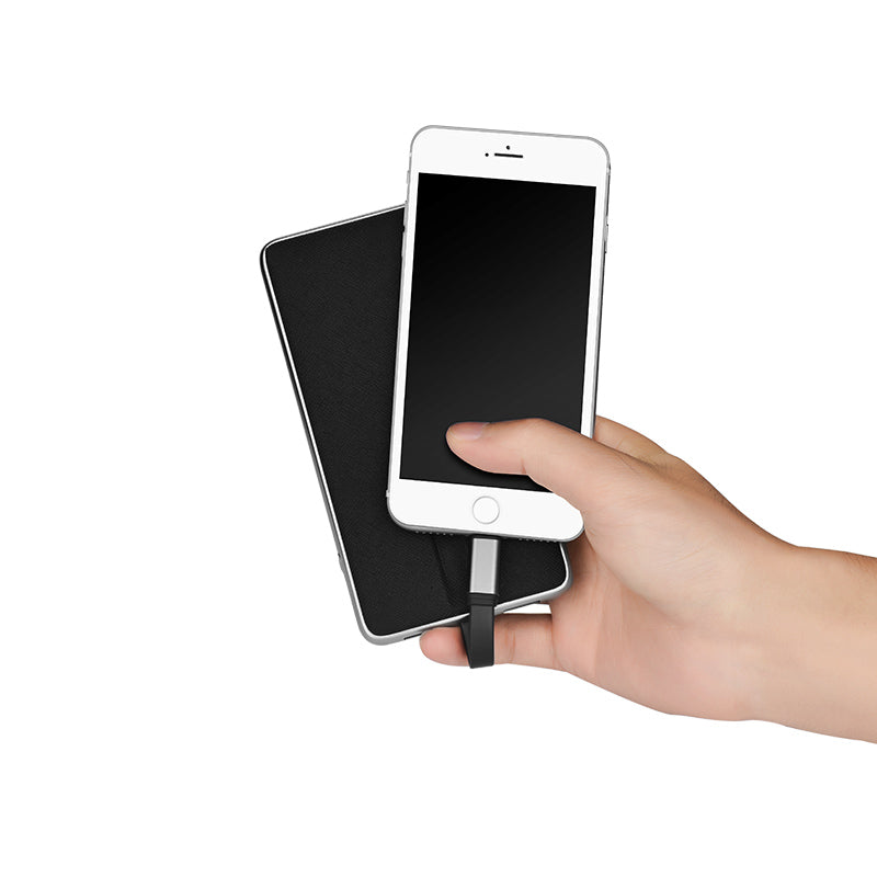 Power bank «J1 Linstar» 10000 mAh single USB with built-in Lightning cable