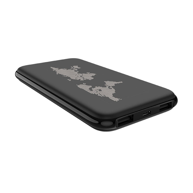 Power bank «J10 Glowing pattern» 10000 mAh dual USB output