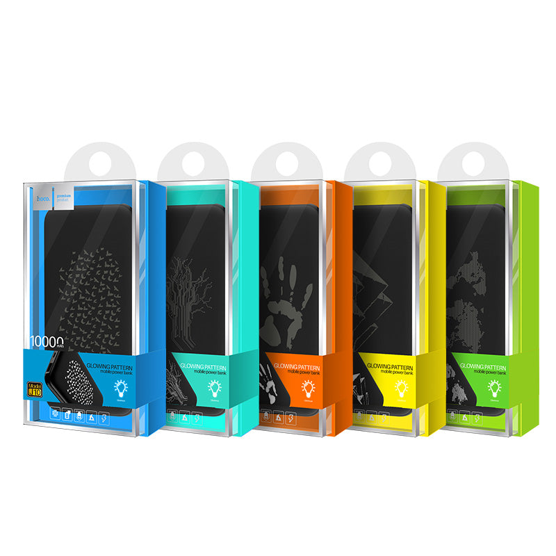 Power bank «J10 Glowing pattern» 10000 mAh dual USB output