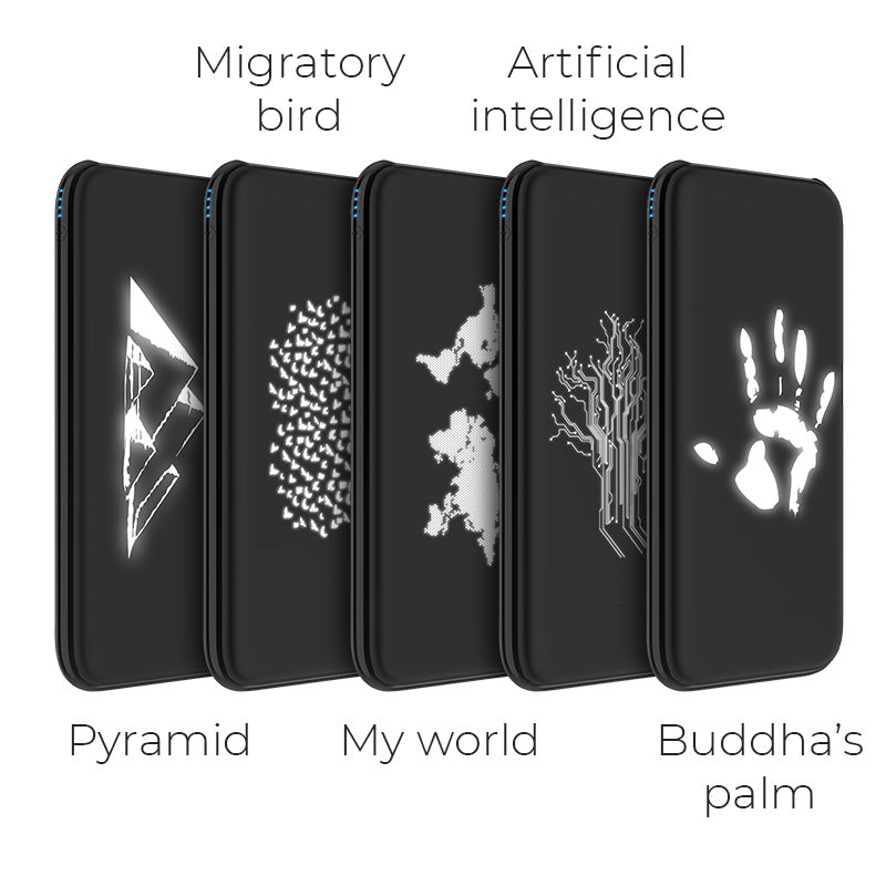 Power bank «J10 Glowing pattern» 10000 mAh dual USB output