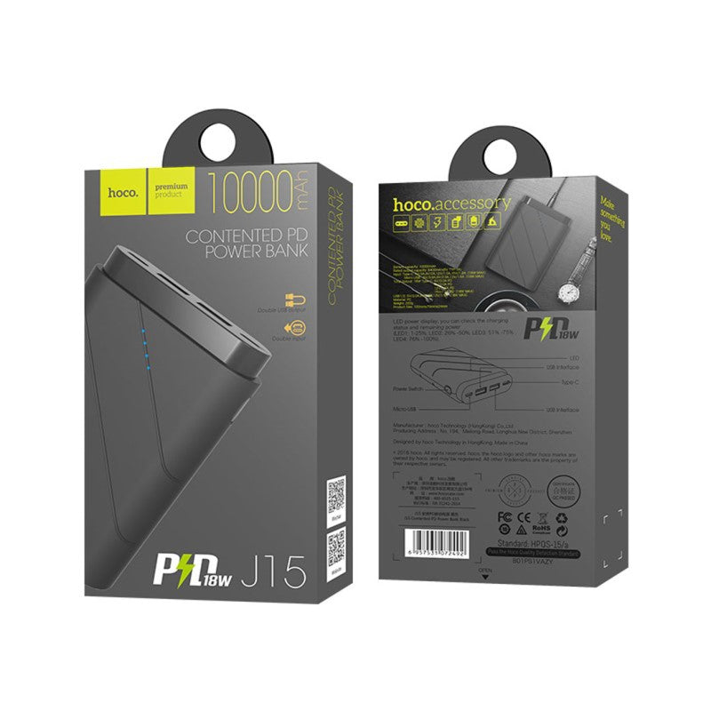 Power bank “J15 Contented” PD QC3.0 10000mAh