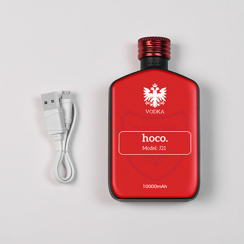 Power bank «J21 Vintage wine» 10000 mAh LED power indicator