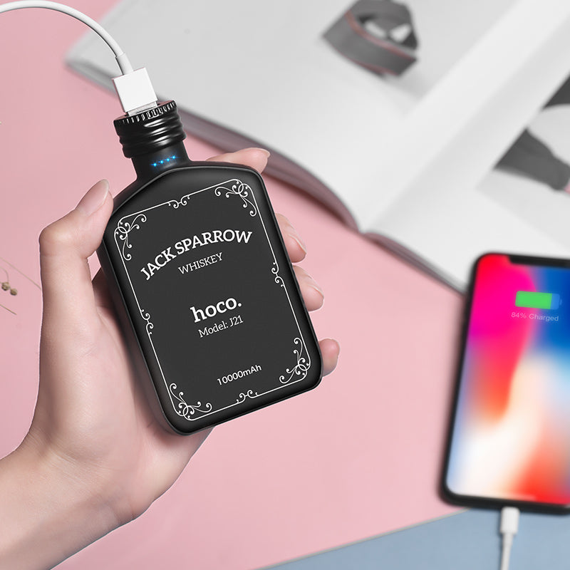 Power bank «J21 Vintage wine» 10000 mAh LED power indicator