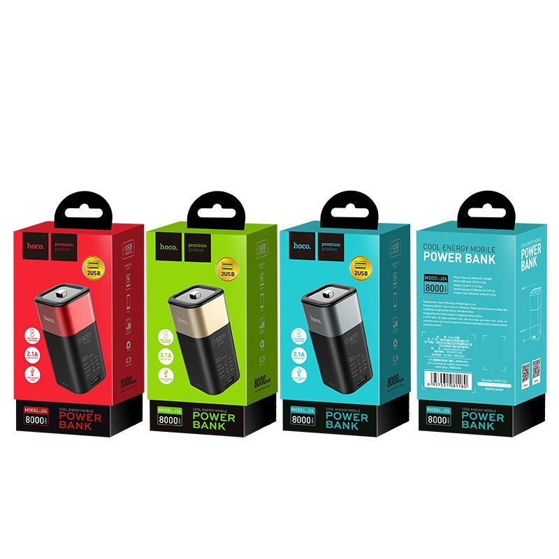 Power bank «J24 Cool energy» 8000 mAh dual USB output