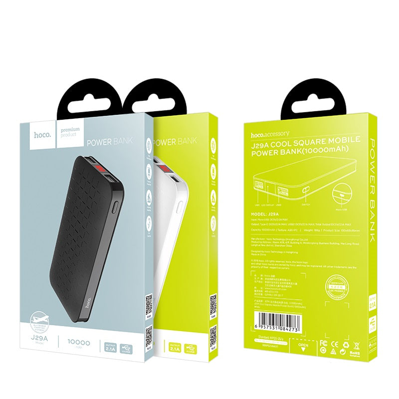 Power bank «J29A Cool square» 10000 mAh dual USB output