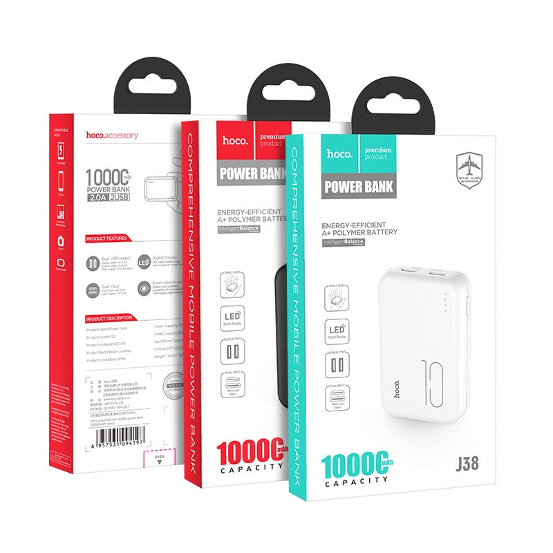 Power bank “J38 Comprehensive” 10000mAh dual USB output