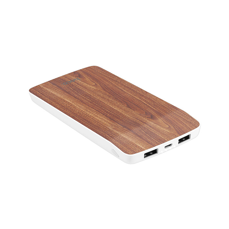 Power bank «J5 Wooden» 8000 mAh dual USB output