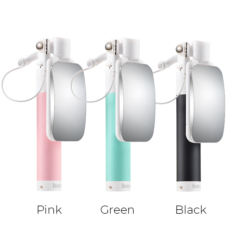Selfie stick “K2 Magic mirror” 3.5mm jack wired monopod