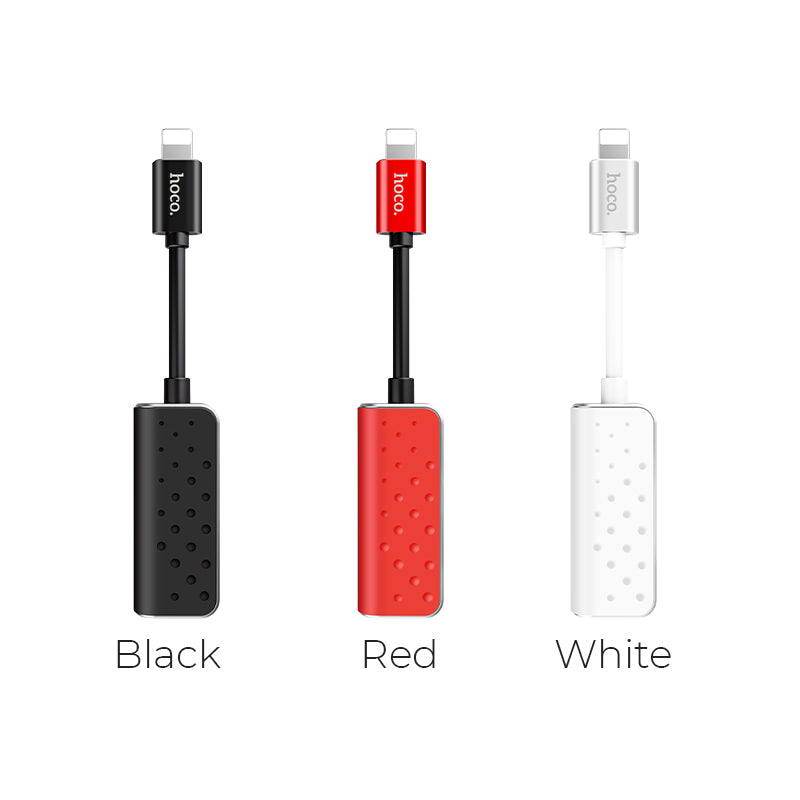 Adapter Lightning to 3.5mm jack «LS11» 2 in 1 audio converter