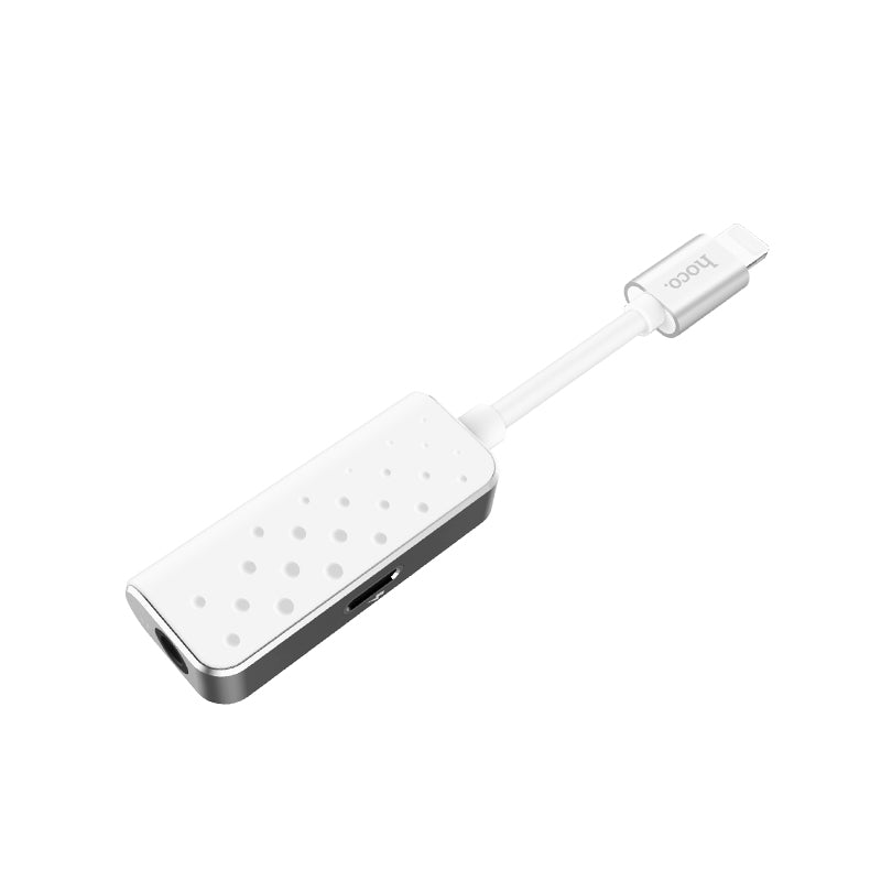 Adapter Lightning to 3.5mm jack «LS11» 2 in 1 audio converter