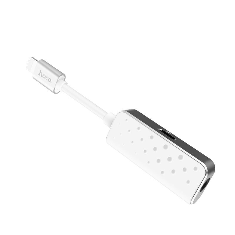 Adapter Lightning to 3.5mm jack «LS11» 2 in 1 audio converter
