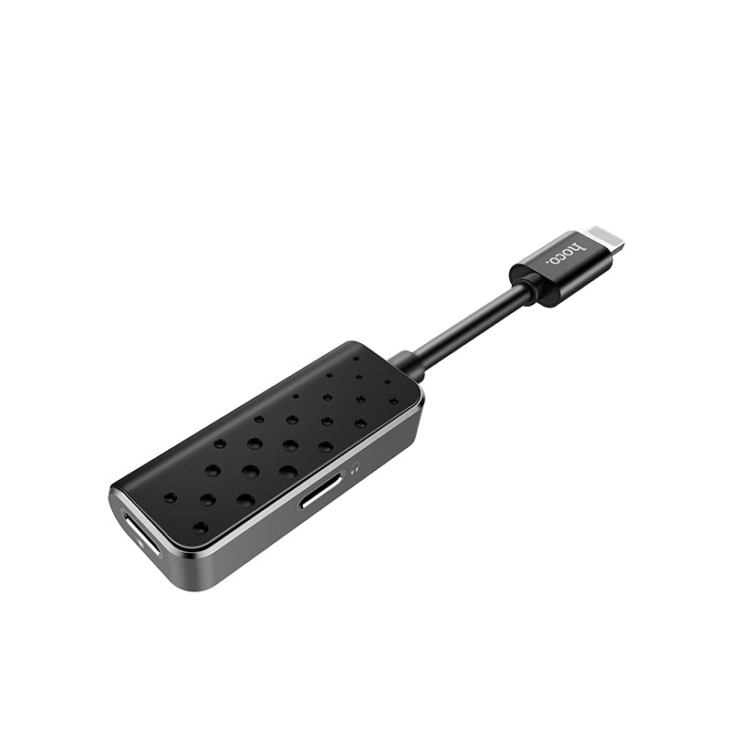Adapter Lightning to 2xLightning «LS12» 2 in 1 audio converter