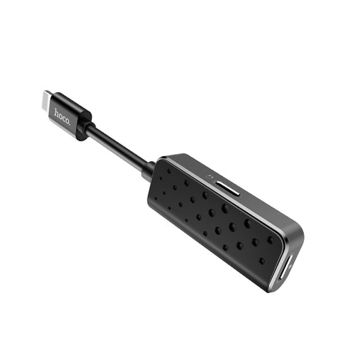 Adapter Lightning to 2xLightning «LS12» 2 in 1 audio converter