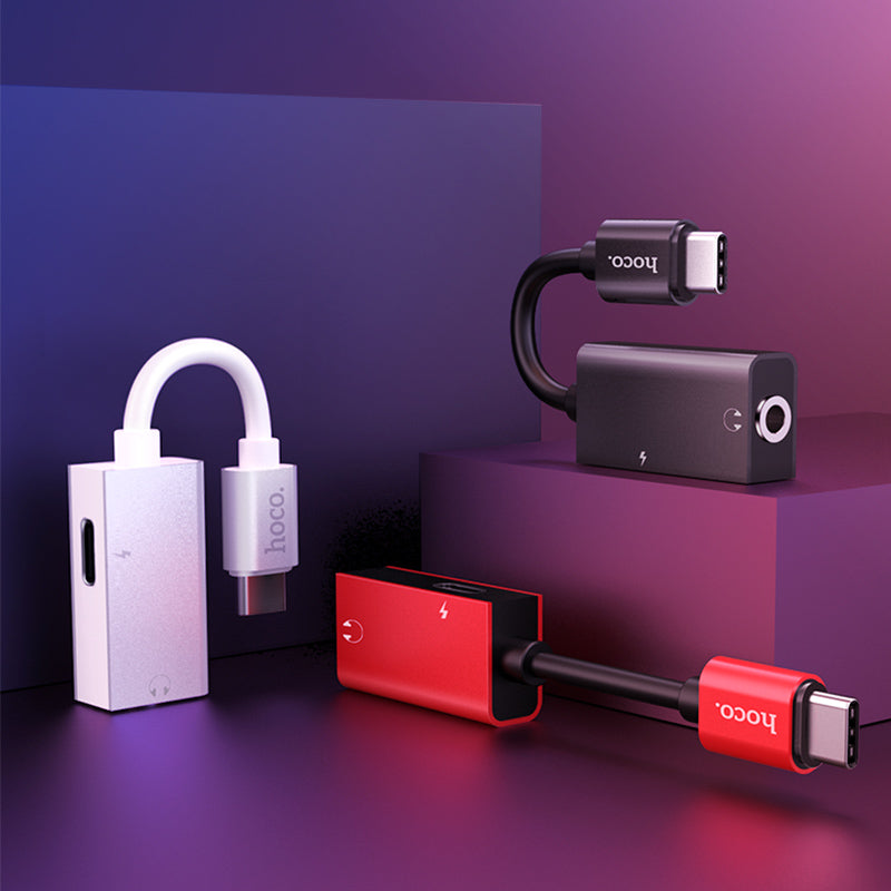 Adapter Type C to 3.5 mm «LS14» 2 in 1 audio converter