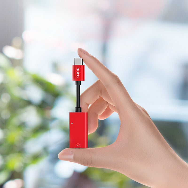 Adapter Type C to 3.5 mm «LS14» 2 in 1 audio converter