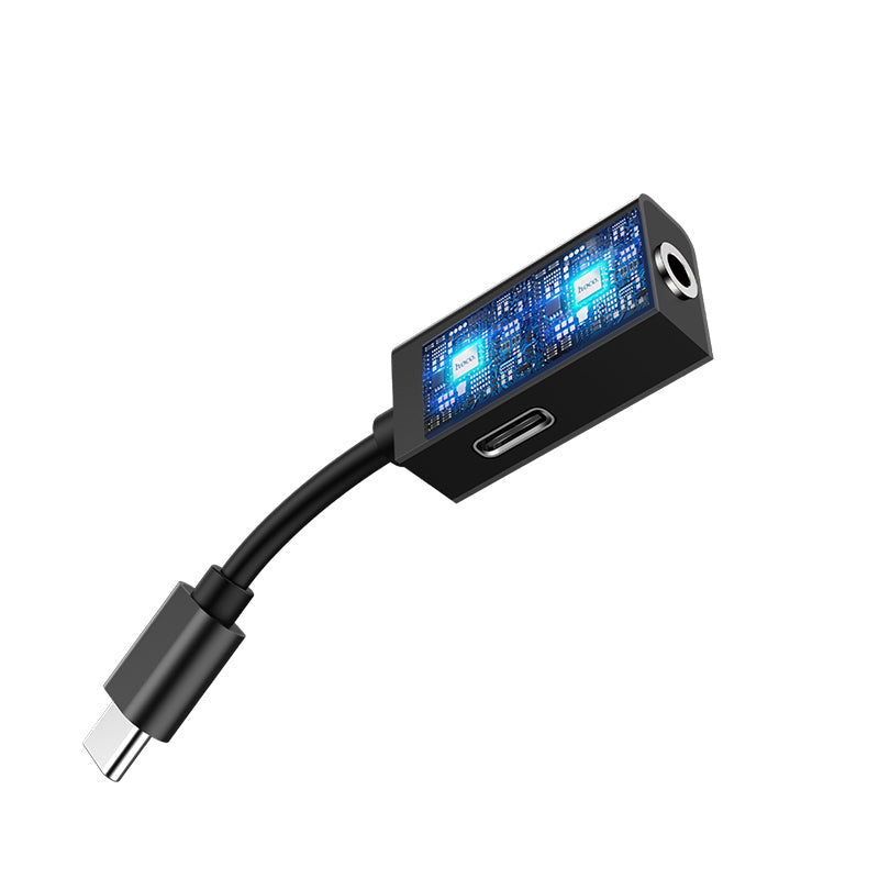 Adapter Type C to 3.5 mm «LS14» 2 in 1 audio converter