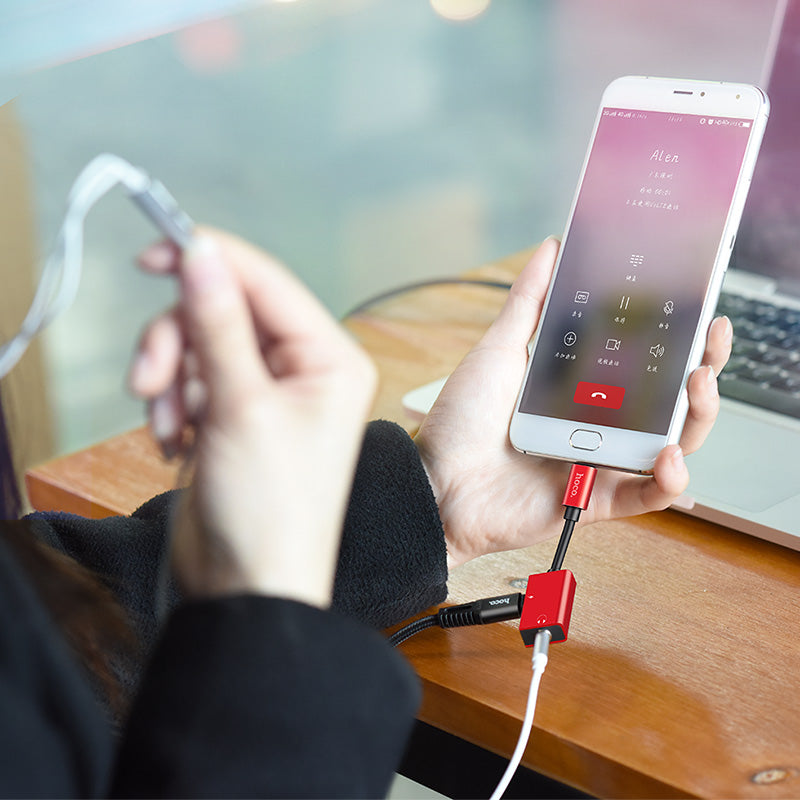 Adapter Type C to 3.5 mm «LS14» 2 in 1 audio converter