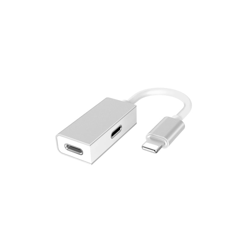 Adapter Lightning to 2xLightning «LS15» 2 in 1 audio converter