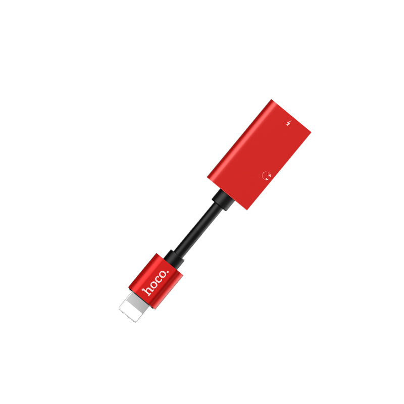 Adapter Lightning to 2xLightning «LS15» 2 in 1 audio converter