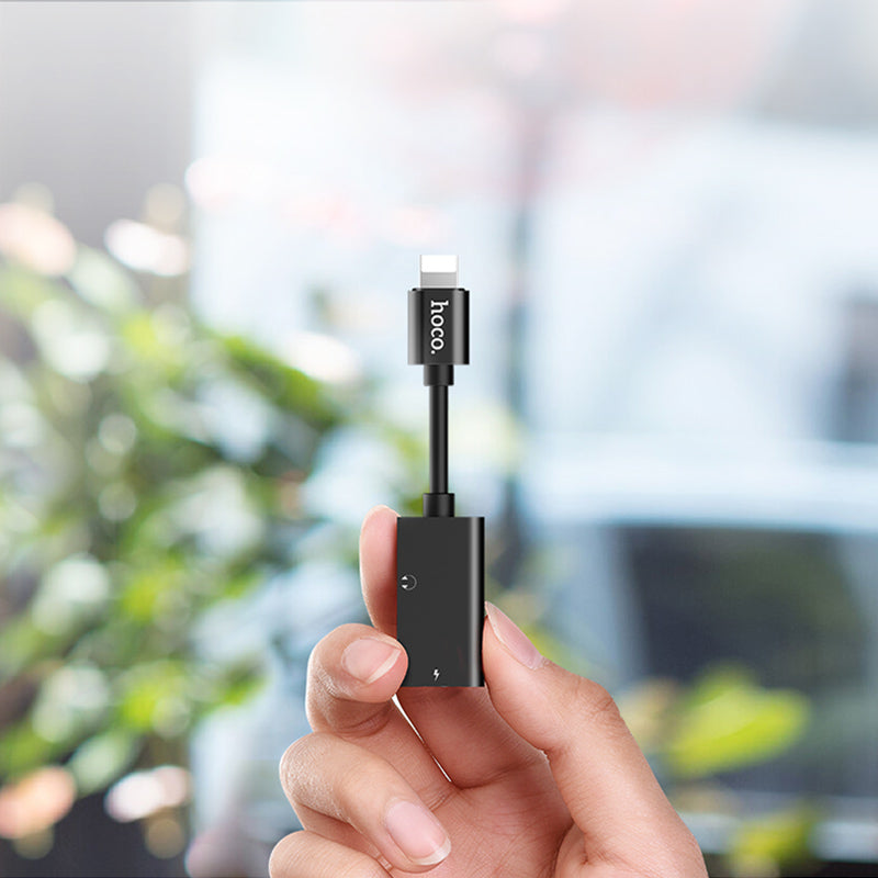 Adapter Lightning to 2xLightning «LS15» 2 in 1 audio converter