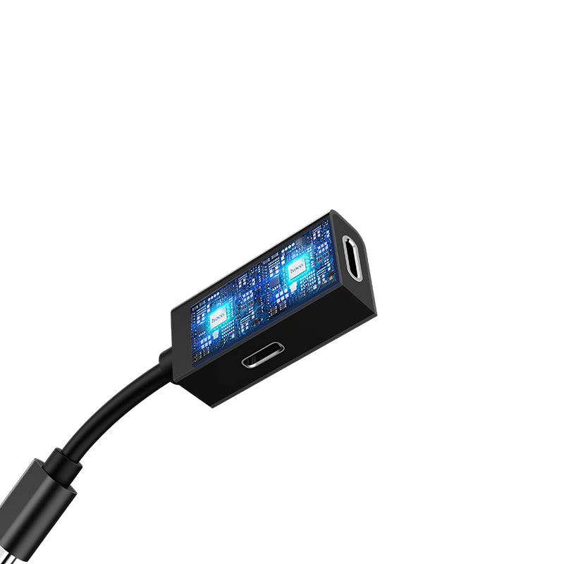 Adapter Lightning to 2xLightning «LS15» 2 in 1 audio converter