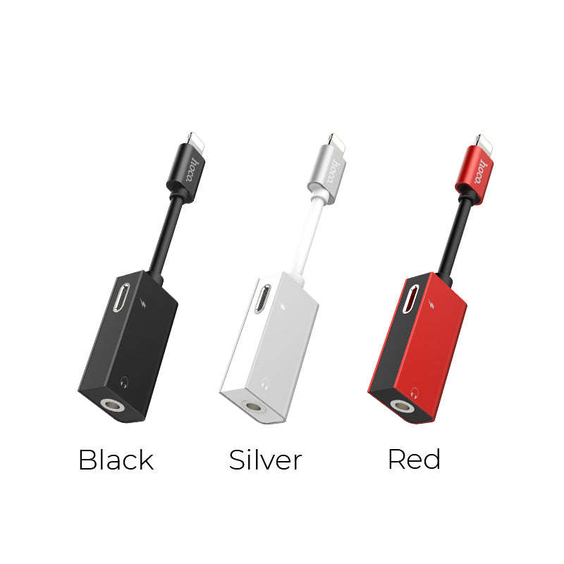 Adapter Lightning to 3.5mm jack «LS16» 2 in 1 audio converter