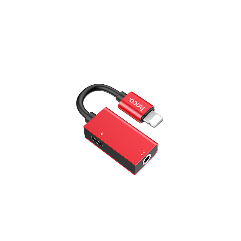 Adapter Lightning to 3.5mm jack «LS16» 2 in 1 audio converter