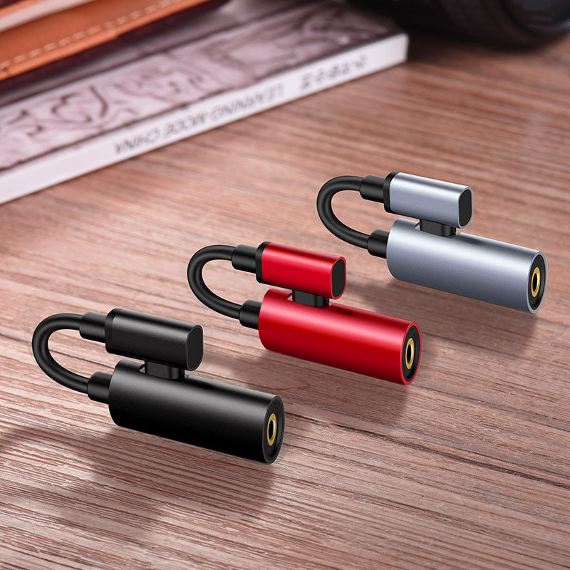 Adapter Lightning to 3.5mm «LS17» 2 in 1 audio converter