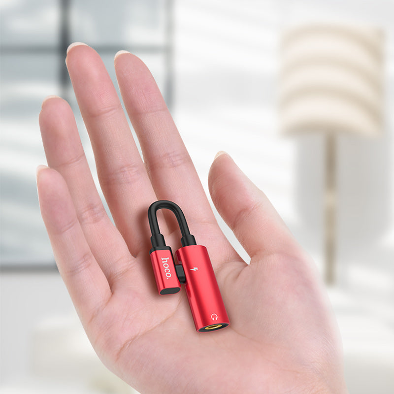 Adapter Lightning to 3.5mm «LS17» 2 in 1 audio converter