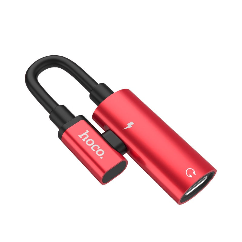 Adapter Lightning to 2xLightning «LS18» 2 in 1 audio converter