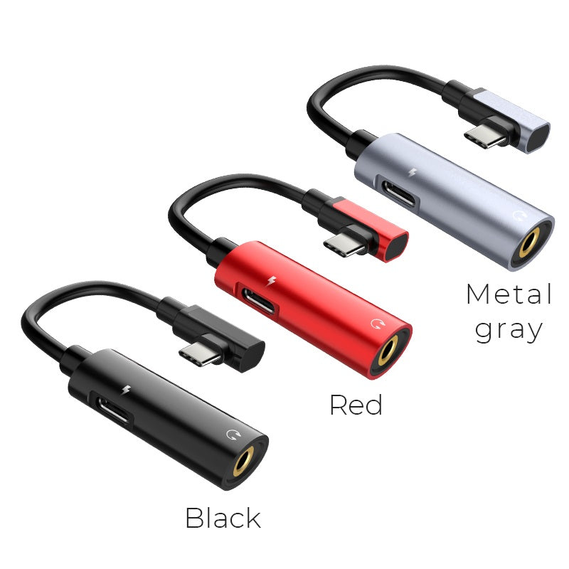 Adapter Type-C to 3.5 mm «LS19» 2 in 1 audio converter
