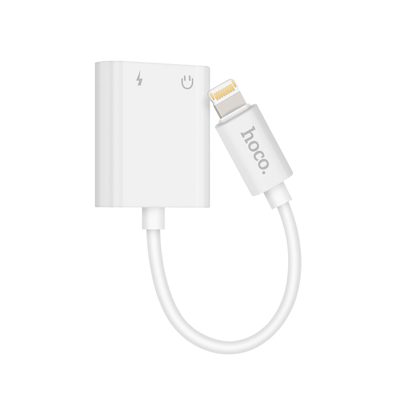 Adapter Lightning to 2xLightning «LS5» 2 in 1 audio converter