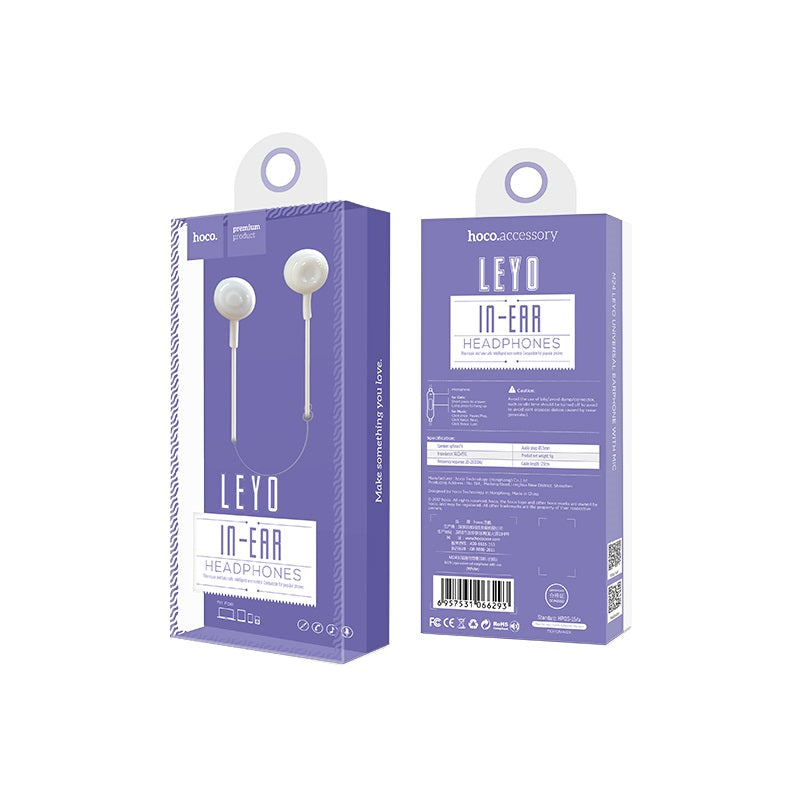 Wired earphones 3.5mm “M24 Leyo” with microphone