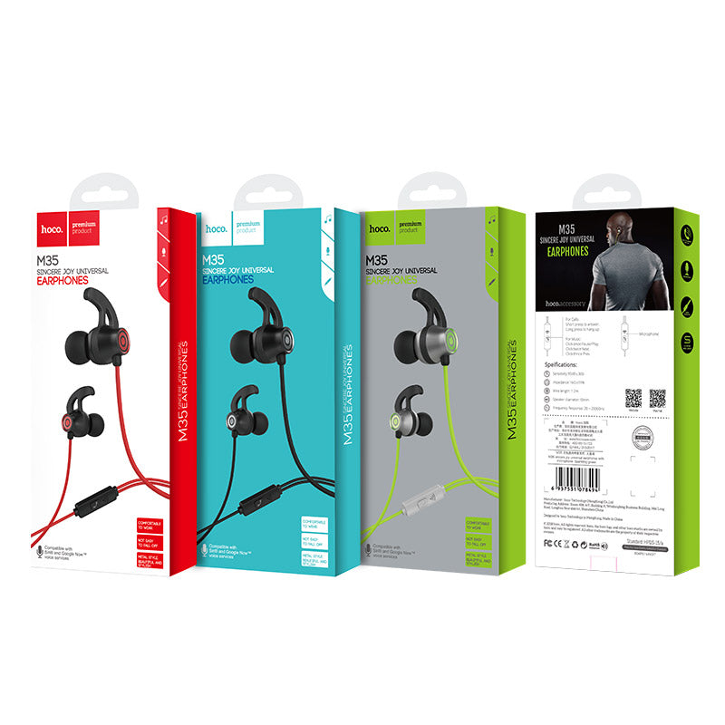 Wired earphones “M35 Sincere joy” with microphone