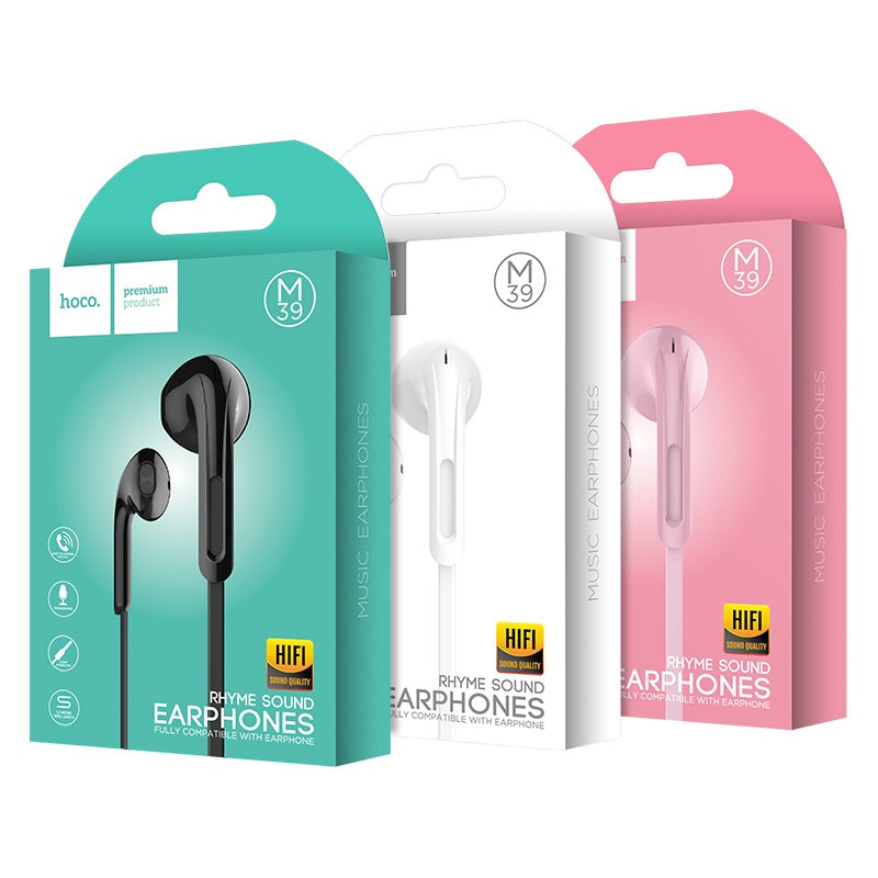 Wired earphones 3.5mm “M39 Rhyme sound” with microphone