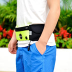 Multifunction waist bag with pockets and light reflection