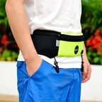 Multifunction waist bag with pockets and light reflection