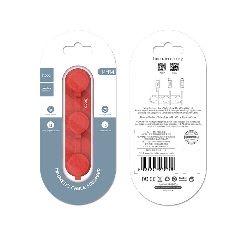 Cable manager “PH14” magnetic tabletop wires organizer