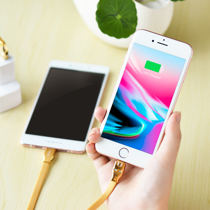 Cable «U14 Steel man 2in1» charging Lightning Micro USB